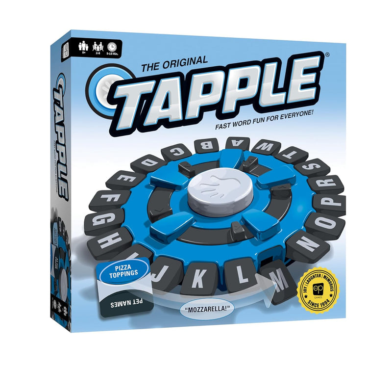 USAOPOLY TAPPLE® Word Game | Fast-Paced Family Board Game | Choose a Category & Race Against The Timer to be The Last Player | Learning Game Great for All Ages