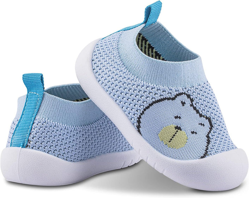 Baby Toddler Non-Skid Sock Shoes Indoor Slipper Breathable Cotton Mesh Lightweight Sole Infant Boy Girls Kids Children