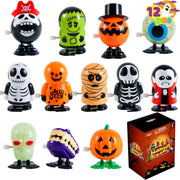 JOYIN 12 PCS Halloween Wind Up Toy Assortments for Halloween Party Favor, Halloween Toys for Kids, Goody Bag Filler,Treat Bag Stuffers