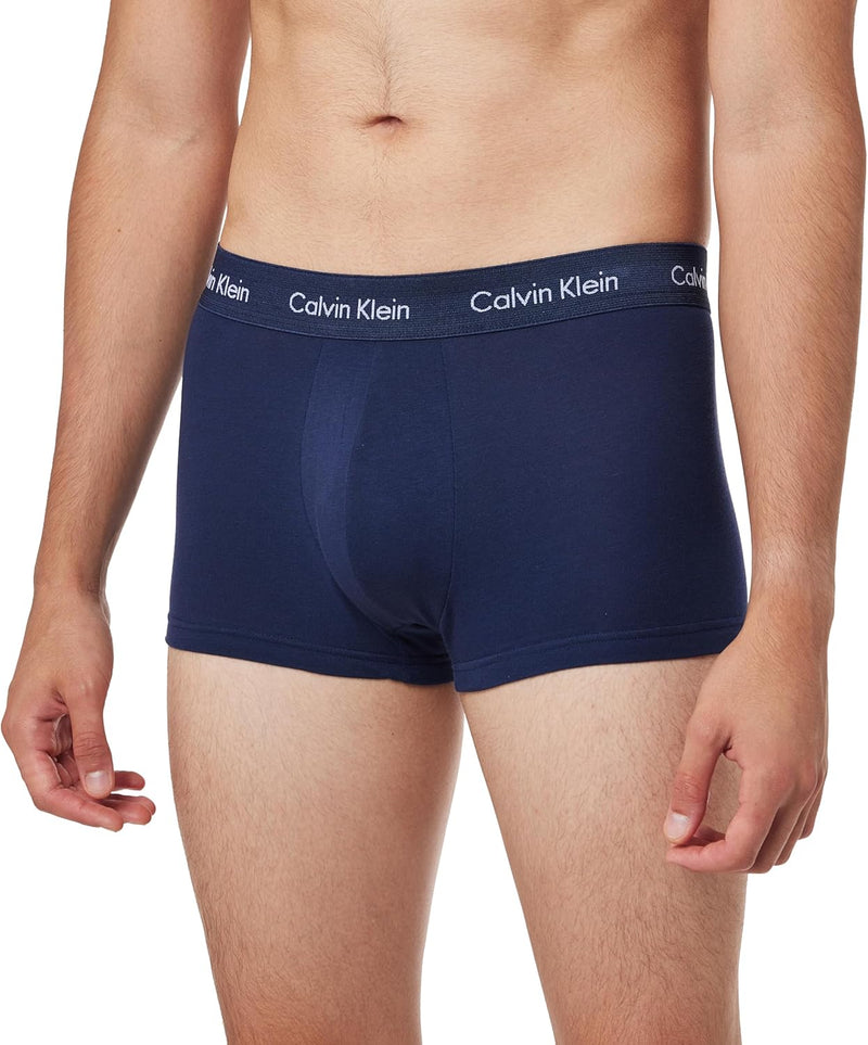 mens Low Rise Trunk 3pk 0000u2664g Underwear Bottoms Multi - BLUE SHADOW/SUPREME GREEN/CHALK