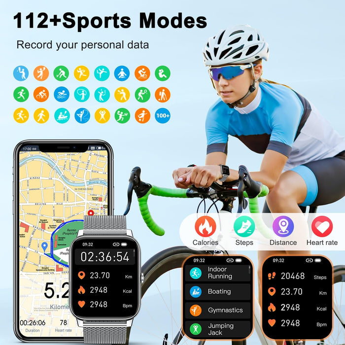Smart Watch for Women Fitness Tracker: Gold Smart Watches for Women Digital Mens watches Make/Answer Call Waterproof Running Smartwatch Android Phone iPhone Samsung Compatible Heart Rate Monitor