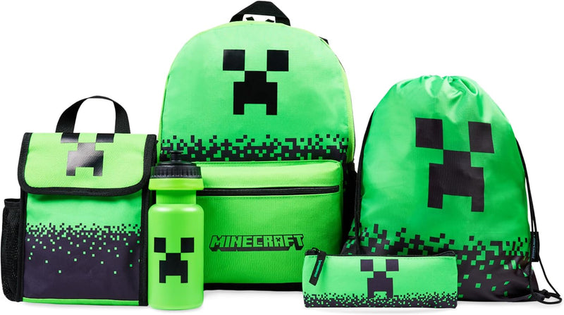Kids School Backpack Set Set 4 Pack - Green Casual