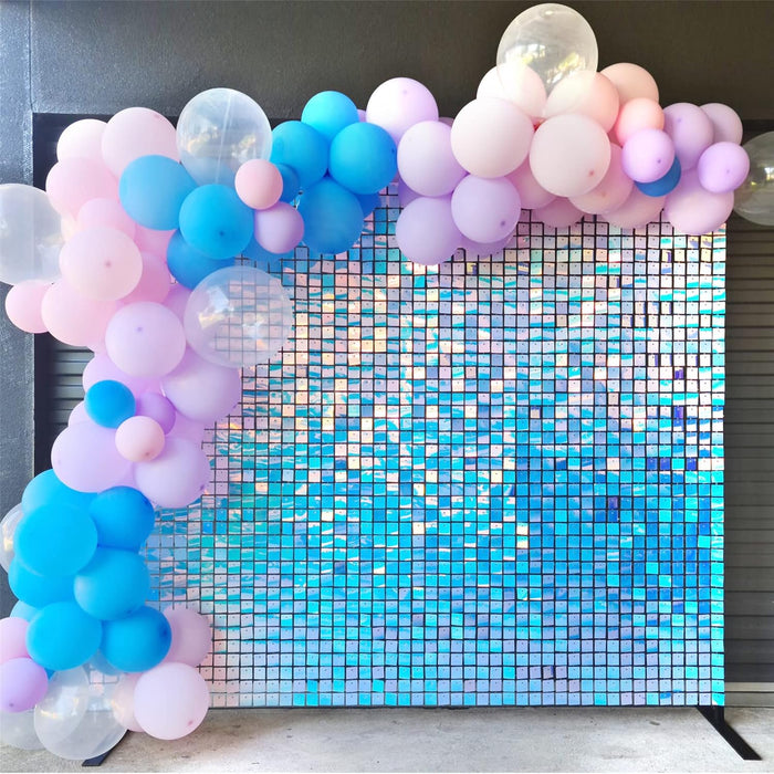 LuoluoHouse Shimmer Wall Panel Sequin Backdrop 36 Panel Birthday Wedding Background Decoration Walls Anniversary Engagement Decorations