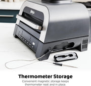 Ninja Foodi Smart XL 6-in-1 Indoor Grill with Air Fry, Roast, Bake, Broil, & Dehydrate, Foodi Smart Thermometer, 2nd Generation, Black/Silver, DG551ME, 2 Years Warranty