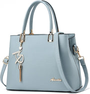 Womens Purses and Handbags Shoulder Bags Ladies Designer Top Handle Satchel Tote Bag - Lizi Light Blue