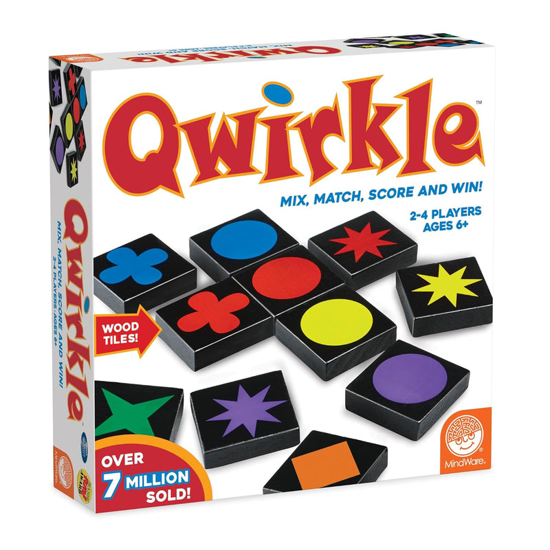 Mindware | Qwirkle UK Edition (NEW) | Board Game | Ages 5+ | 2-4 Players | 45 Minutes Playing Time