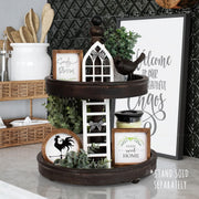 KIBAGA The Ultimate Farmhouse Tiered Tray Decor Set - Beautiful Year Round Seasonal & Fall Holiday Decoration Bundle - The Perfect Lemon and Summer Centerpiece Design for Home & Kitchen Decor