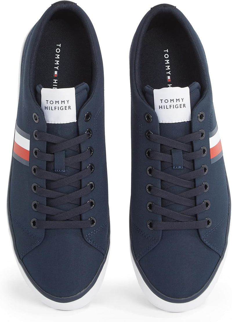 Tommy Hilfiger TH HI VULC LOW CORE STRIPES MESH mens Sneakers