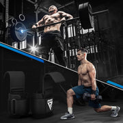 RDX Weight Lifting Hooks Straps Pair, Neoprene Padded Wrist Wrap Support Non Slip Rubber Coated Grip Deadlift Powerlifting Chin Pull Up Exercise Fitness Gym Workout Men Women