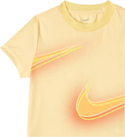 Unisex Kids NKB STACKED UP SWOOSH TEES AND T-SHIRTS - SOFT YELLOW