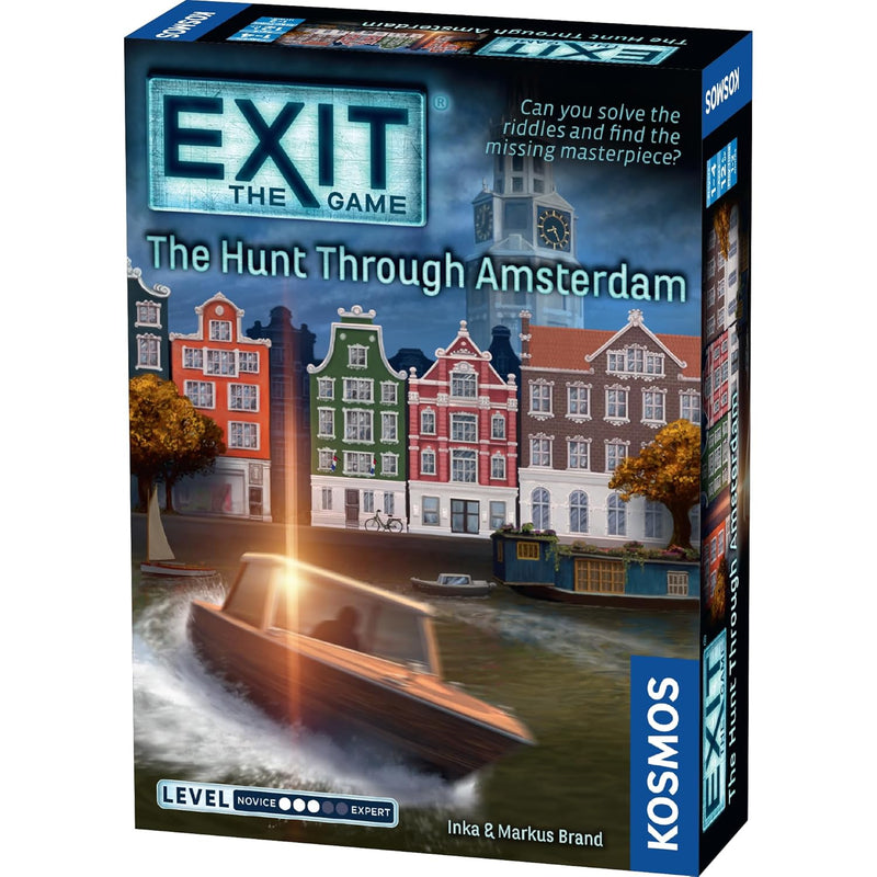 Thames & Kosmos EXIT: The Game - The Hunt Through Amsterdam | Escape Room |Co-op Games | 1+ Players |Ages 5-7| Brainteasers |Art Heist | Ages 12+