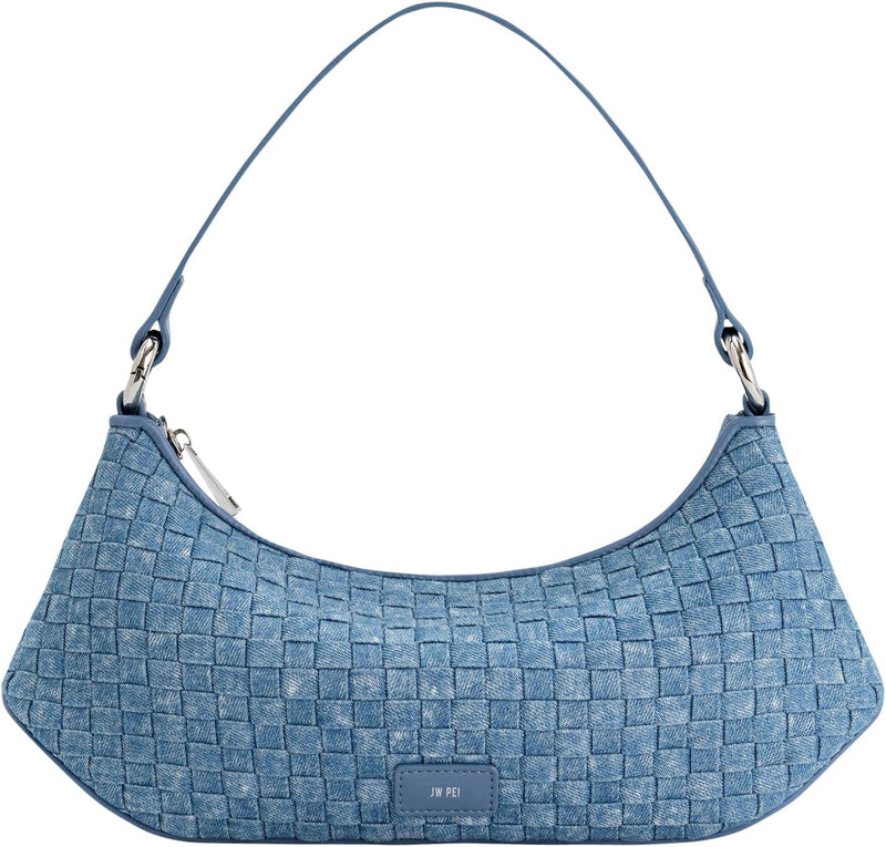 Women's Lily Shoulder Bag - Blue Denim Fabric