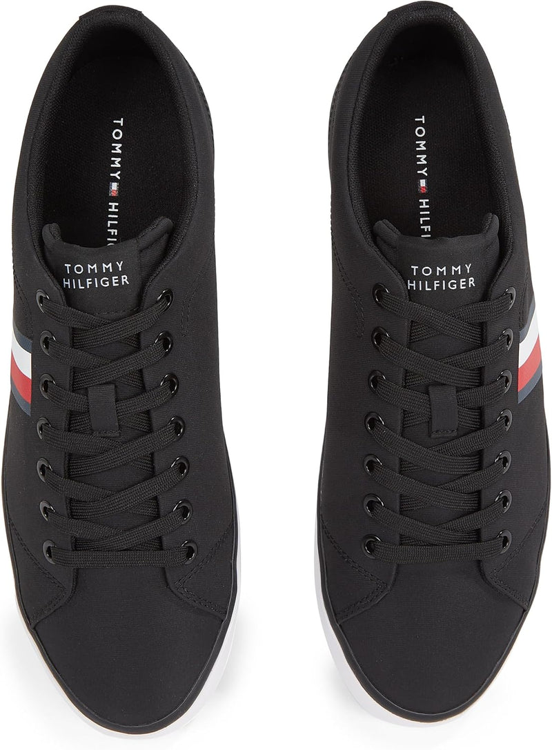 Tommy Hilfiger TH HI VULC LOW CORE STRIPES MESH mens Sneakers