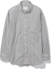 Women Oversized Oxford Button-Up Shirt - Navy