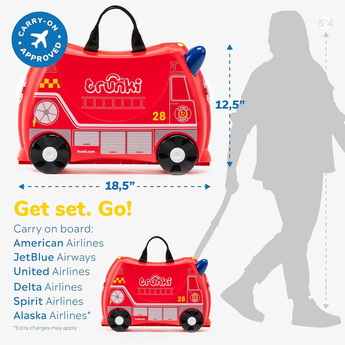 Trunki Harley The Ladybug Ride On Suitcase Red TI0092-GB01