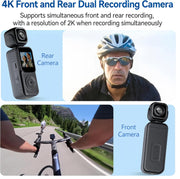 Angju 4K Pocket Vlogging Camera with Dual Screen & 3-Axis Gimbal Stabilizer, Handheld Portable Video Camera with WiFi, Face Tracking, 270 Rotation & 64GB SD Card