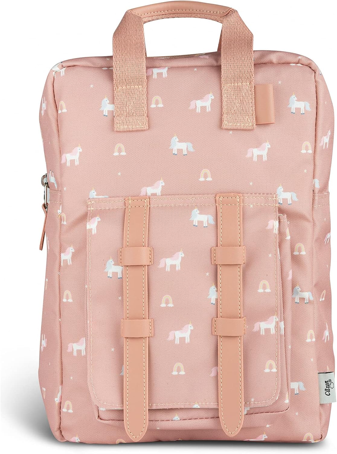 Kids School Backpack 5-8 years, Easy to Carry & Durable, Made of Sustainable Materials, Spacious, Perfect for Nurseries and Travel, Classic Cherry Print – image 8