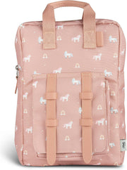 Kids School Backpack 5-8 years, Easy to Carry & Durable, Made of Sustainable Materials, Spacious, Perfect for Nurseries and Travel, Classic Cherry Print - Unicorn Kids Backpack