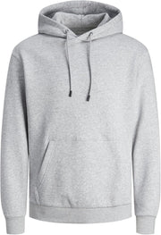 mens Jjebradley Noos Sweat Hood Sweatshirt (pack of 1) - Light Grey Mix
