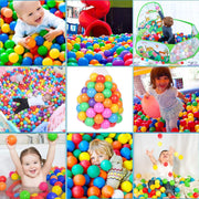 TRENDBOX 100 Colourful Ocean Ball (6 Colour) for Babies Kids Children Soft Plastic Birthday Parties Events Playground Games Pool