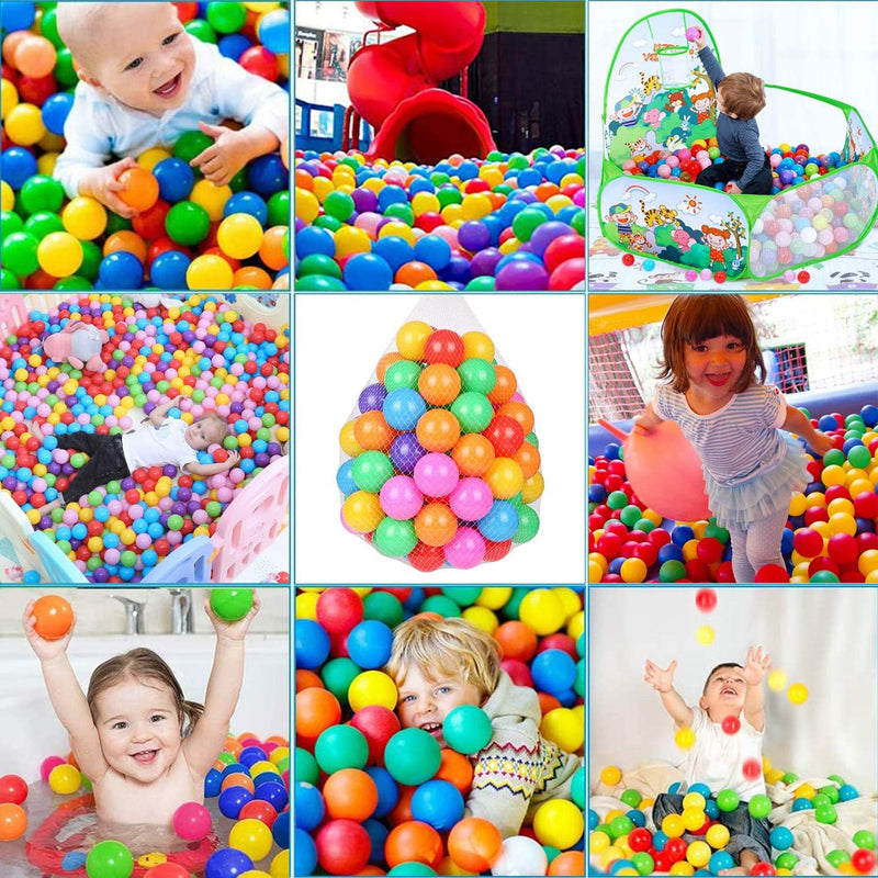 TRENDBOX 100 Colourful Ocean Ball (6 Colour) for Babies Kids Children Soft Plastic Birthday Parties Events Playground Games Pool