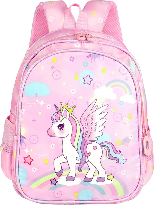 School Backpack for Kids Girls 8LStylish Durable Water-Resistant Backpack Shoulder School Bags for Girls Kids Birthday Gift - Magical Unicorn
