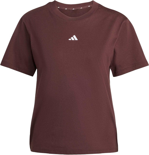 Women Essentials Small Logo Cotton T-Shirt - Brown