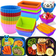40 Pcs Silicone Lunch Box Dividers, Multicolor, Reusable, Casual Everyday Use