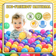 TRENDBOX 100 Colourful Ocean Ball (6 Colour) for Babies Kids Children Soft Plastic Birthday Parties Events Playground Games Pool