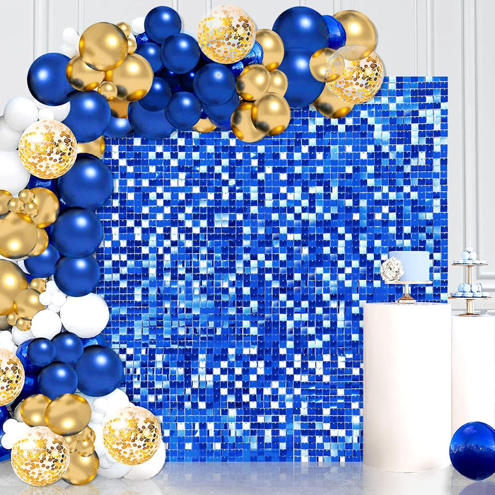 LuoluoHouse Shimmer Wall Panel Sequin Backdrop 36 Panel Birthday Wedding Background Decoration Walls Anniversary Engagement Decorations