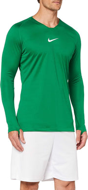 Men's M NK DRY PARK 1STLYR JSY LS Long Sleeved T-shirt - L Pine Green/White