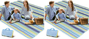 SKY-TOUCH Fortable Picnic Blanket, Waterproof Beach Blanket, Waterproof Picnic Blanket, Portable Picnic Mat, Portable Beach Mat, for Outdoor Camping Family Outdoor Park Garden - 180 x 145 cm (Square) (Pack of 2)