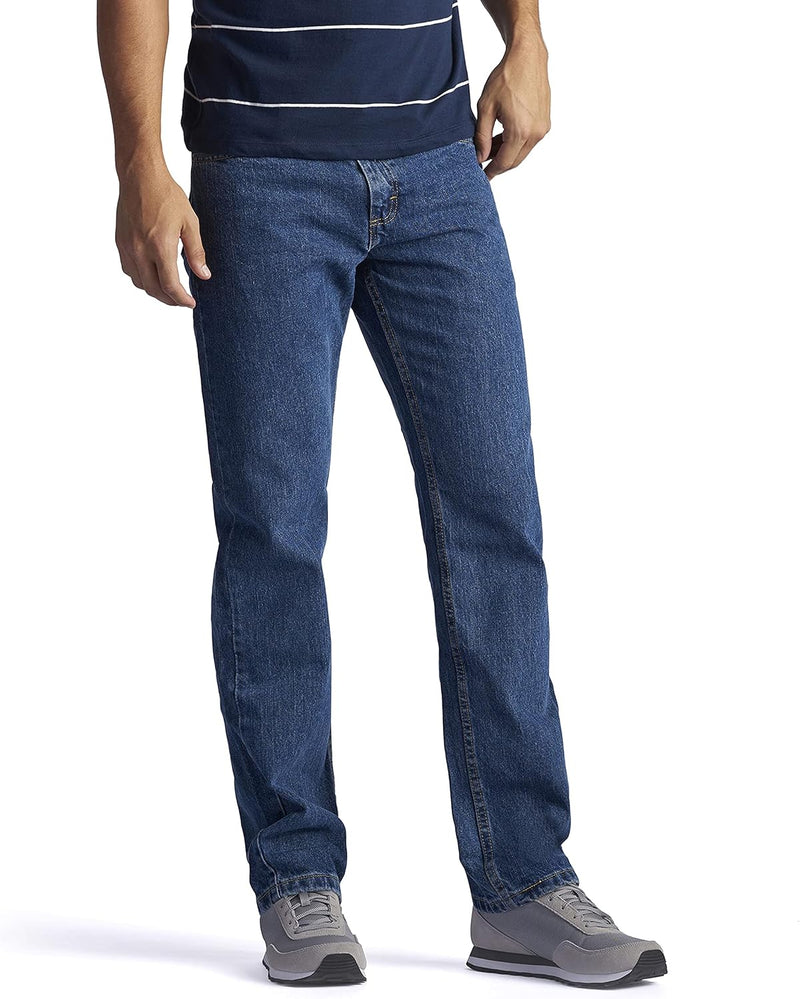 Mens Regular Fit Straight Leg Jean Jeans (pack of 1) - Medium Stone