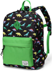 Kids School Backpack Rucksack for Boys Girls Children's Toddler Backpack Kindergarten Book Bag with Chest Buckle - Green Dinosaur-15
