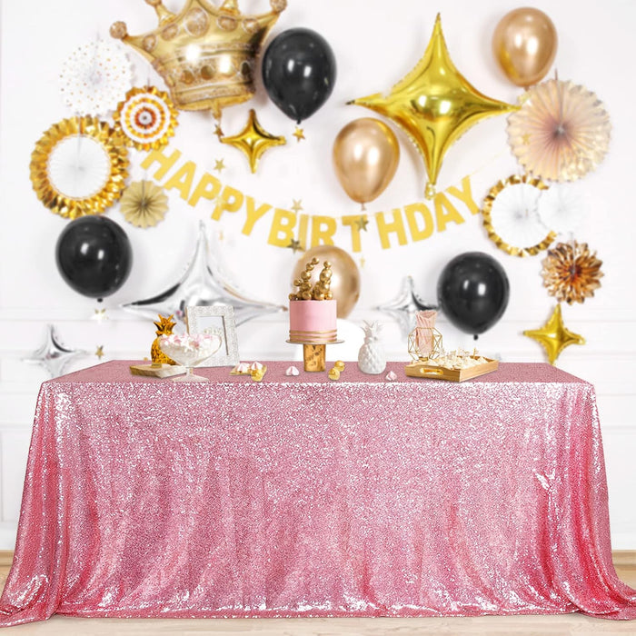 B-COOL Black Sequin Backdrop Curtain Glitter - Halloween Black Backdrop 2 Panels 4ftx8ft Curtain Drapes Shiny Background for Parties Shimmer Wall Backdrop Cloth