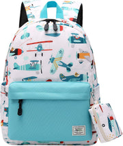 unisex-child Preschool Backpack, Little Kid Backpacks for Boys and Girls With Chest Strap Luggage- Kids Luggage - Water Blue