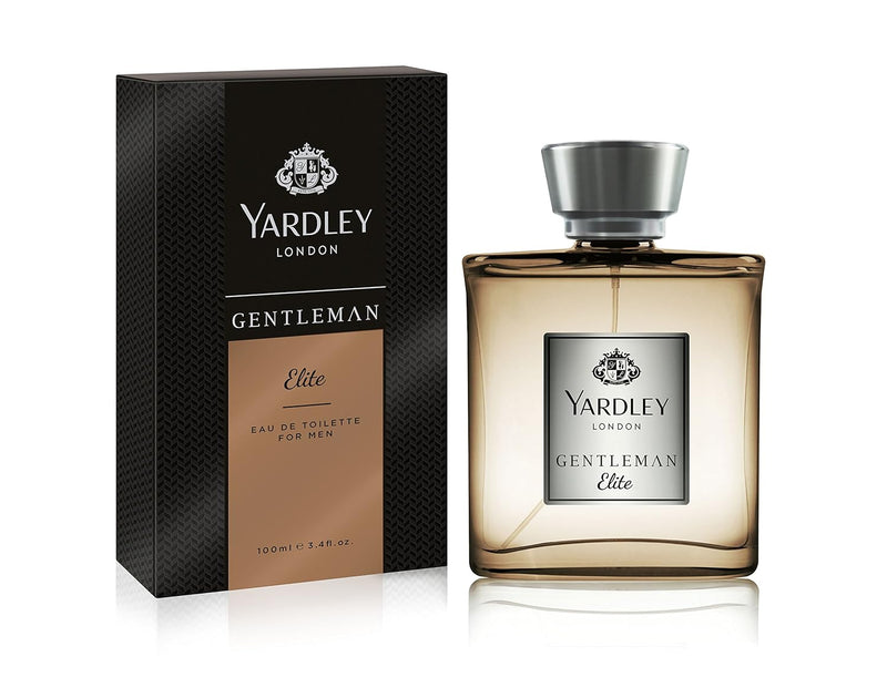 Yardley London Gentleman Elite Luxury Fragrance Eau De Parfum, Basil, Grapefruit, Sandalwood And Amber, 100 Ml