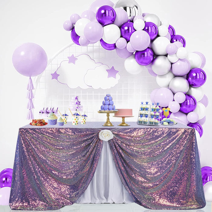 B-COOL Black Sequin Backdrop Curtain Glitter - Halloween Black Backdrop 2 Panels 4ftx8ft Curtain Drapes Shiny Background for Parties Shimmer Wall Backdrop Cloth