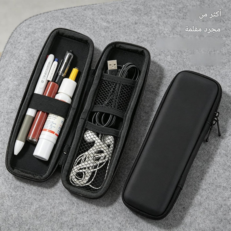 Durable Hard Shell Pen Case EVA Stylus Pencil Holder Protective Carrying Case for Executive Fountain Pens Ballpoint Pens Secure Storage Organizer Ideal for Office Travel School Black Lightweight