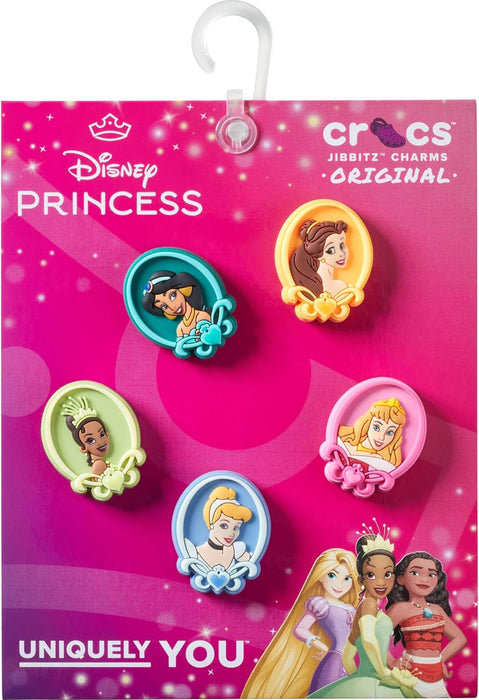 Crocs Unisex Adult Disney Princess Shoe Charms, Pack of 5, Multicoloured, multicoloured, Einheitsgröße