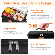 Insulated Lunch Bag 6.5L, Small Cooler Bags for Men Women Adult, Waterproof Packed Lunch Box, Leak-Proof Thermal Tote for Work, Picnic, Outdoor, Beach, Camping, BBQ, Travel