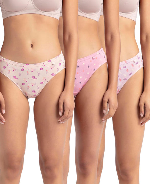Women 1410_Pack of 3 Panty (pack of 3) - Light Print Assorted