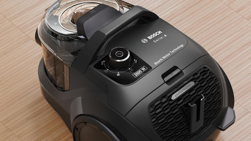 BOSCH Series 4 Bagless Vacuum Cleaner 2000 Watts, BGS21WBAGB Black
