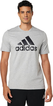 Men's Essentials Big Logo TShirt - MGREYH/BLACK