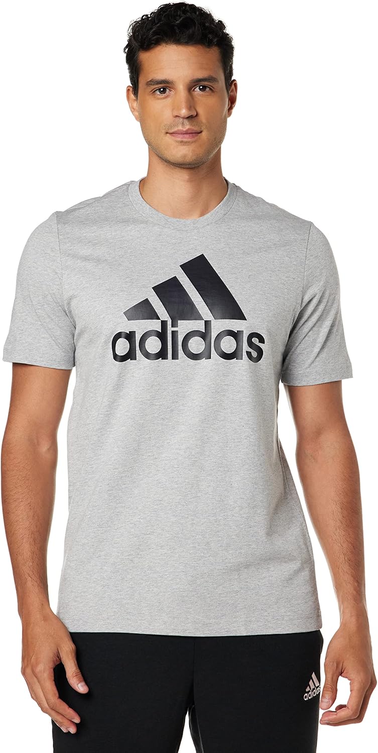 Men's Essentials Big Logo TShirt - MGREYH/BLACK