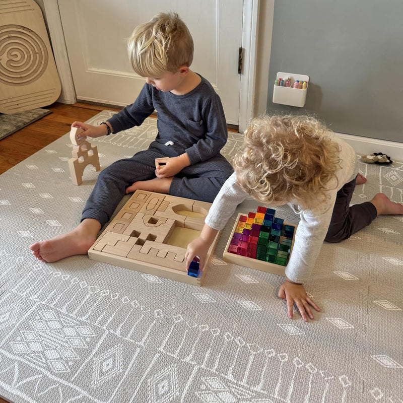 Premium Soft Foam Play Mat for Baby, 170x122 cm, Easy to Clean - The Perfect Modern Foam Playmat Fits Nicely with Your Kids Playroom Or Home Decor 1.2 cm Thickness