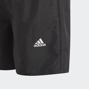 boys Classic Badge Of Sport Swim Shorts - BLACK