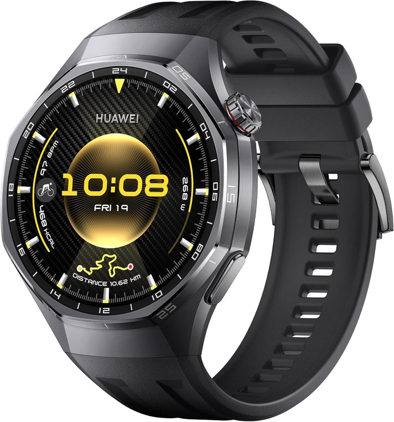 WATCH GT 6 Pro Smart Watch, 46mm, upto 21 days battery life, GPS Smart Watches with 100+ Sports Mode, Cycling, iOS & Android Compatible, ECG Analysis, Health Monitoring, Titanium - Black Pro