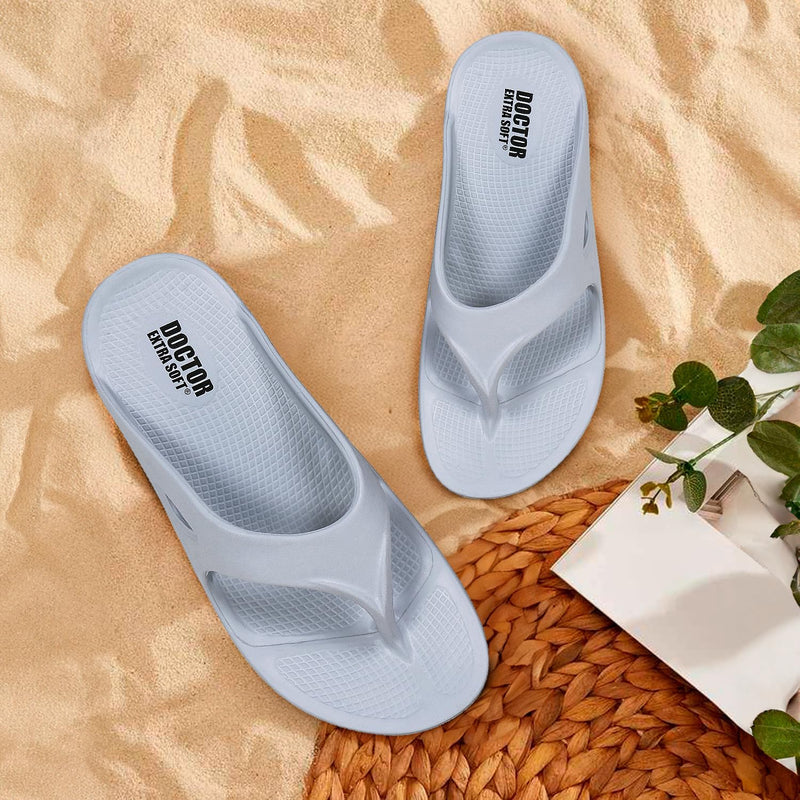 DOCTOR EXTRA SOFT Women's Classic Ultra Soft Flip Flops/Slippers with Cushion FootBed for Adult | Comfortable & Light Weight| Stylish & Anti-Skid| Waterproof & Everyday Slip-on for Ladies/Girls D-510