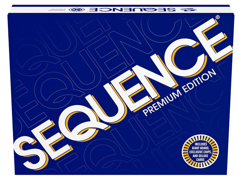 Goliath Sequence Premium Edition - Stunning Set with Giant Board (20.25 x 26.25 inches), Exclusive Chips and Deluxe Cards by, Blue, for Ages 7+